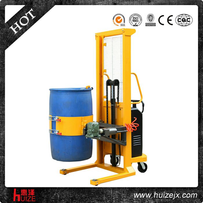 半電動多功能油桶車（單門架，夾塑桶）
