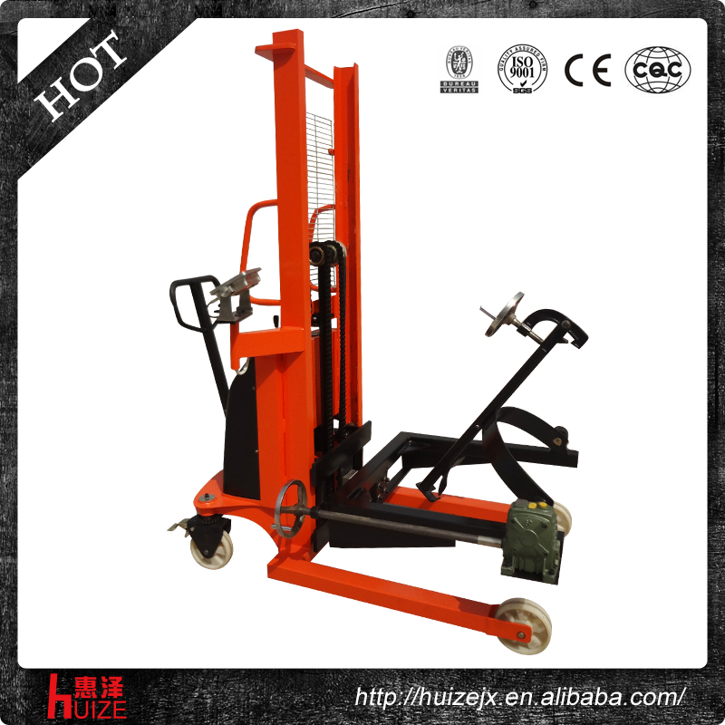 半電動(dòng)稱(chēng)重油桶車(chē)（夾鐵桶，手搖翻轉(zhuǎn)倒料）