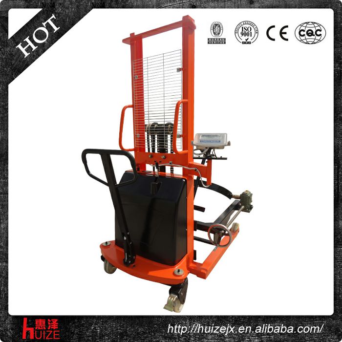 半電動稱重油桶車（夾鐵桶，手搖翻轉(zhuǎn)倒料）4